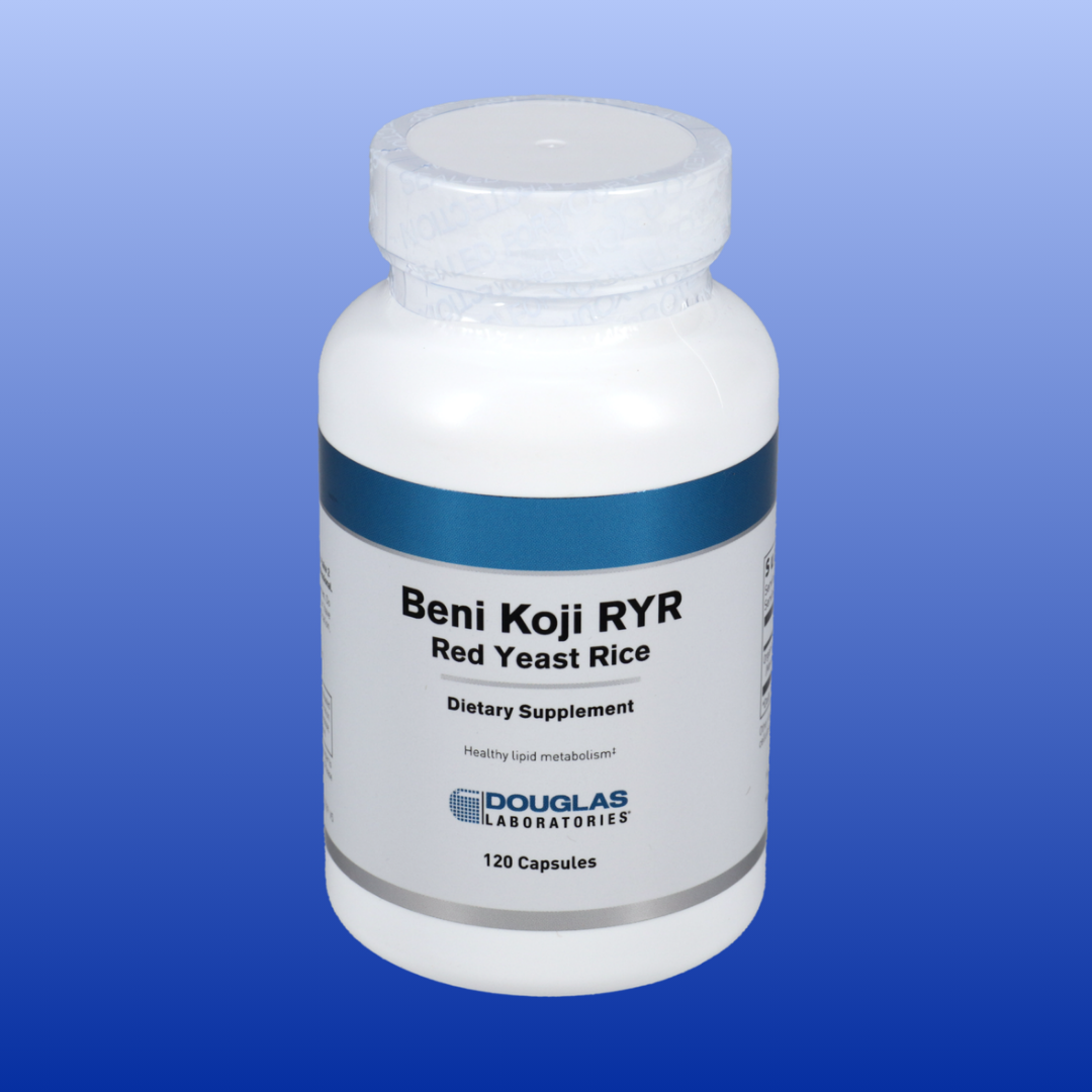 Beni Koji RYR Red Yeast Rice 120 Capsules Douglas Labs