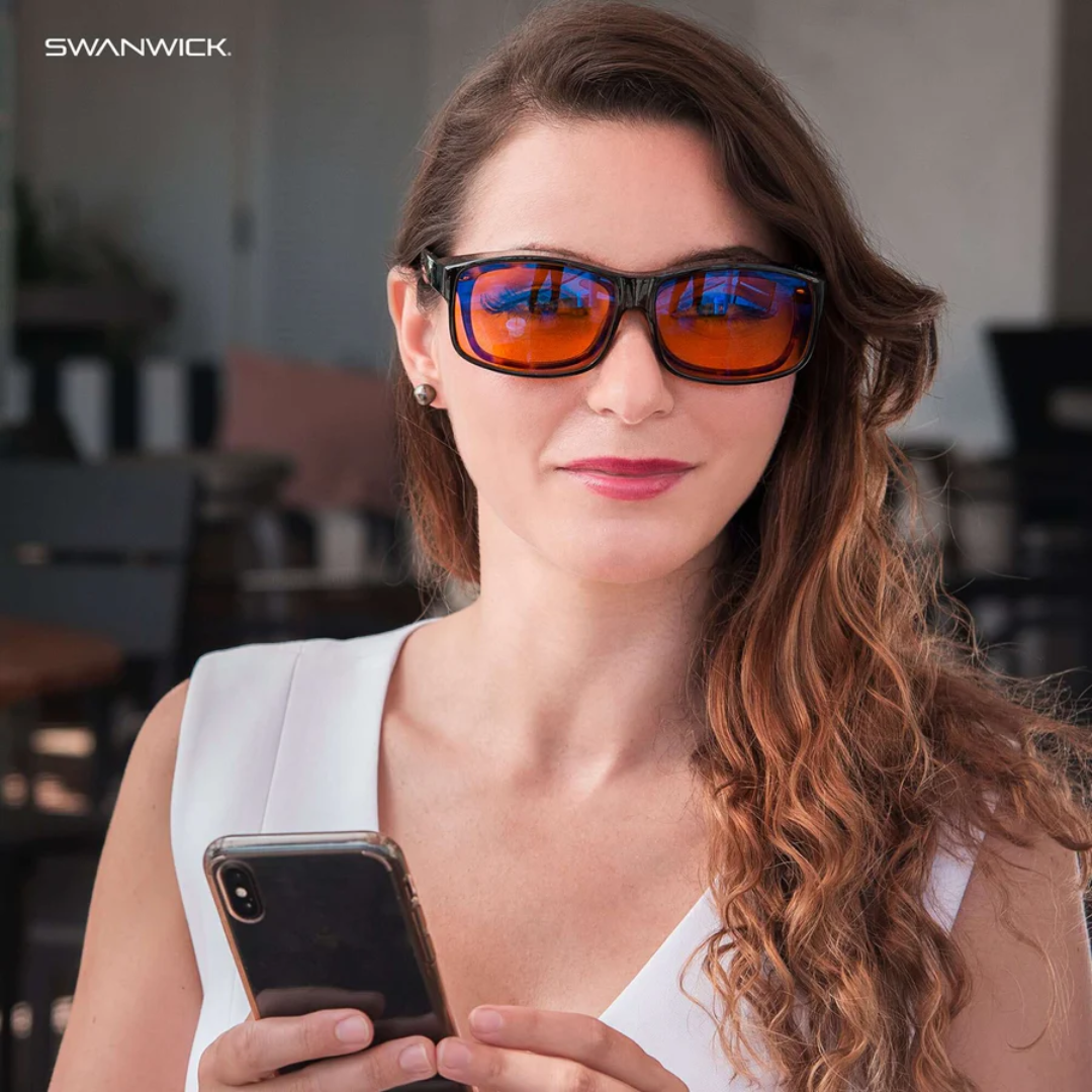 Blue Light Blocking Glasses - Fitover - Black