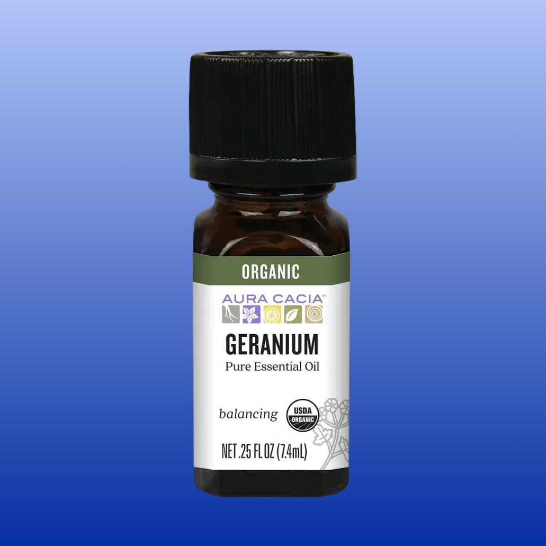 Geranium Organic Essential Oil 0.25 Oz