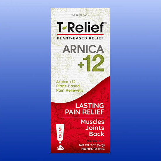 T-Relief™ Arnica + 12 Cream 2 Oz or 4 Oz-Topical Pain Relief-MediNatura-2 Ounces-Castle Remedies