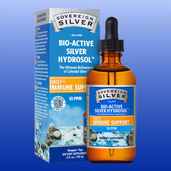 Bio-Active Silver Hydrosol 10PPM 4 Oz-Immune Support-Sovereign Silver-Castle Remedies