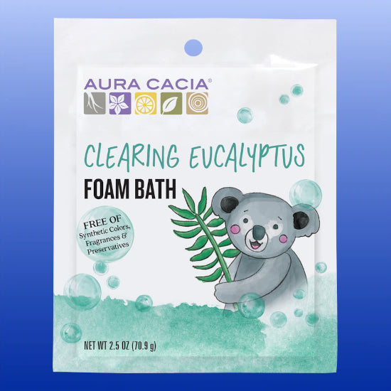 Clearing Eucalyptus Children's Foam Bath 2.5 Oz-Body Care-Aura Cacia-Castle Remedies
