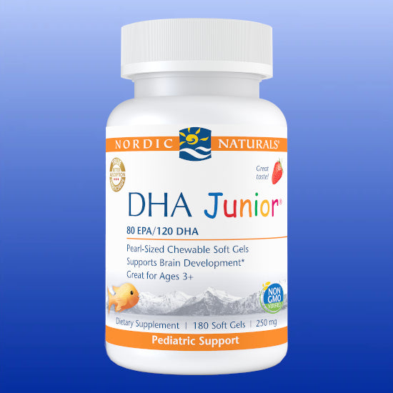DHA Junior® 180 Soft Gels-Fish Oils/Essential Fatty Acids-Nordic Naturals-Castle Remedies