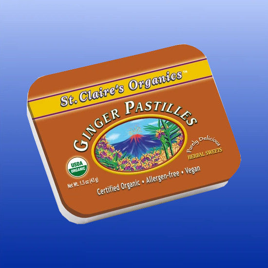 Ginger Pastilles Tin 1.5 Oz-Gastrointestinal Support-St. Claire's Organics-Castle Remedies