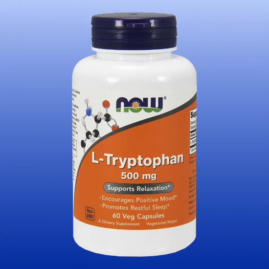 L-Tryptophan 500 mg 60 Veg Capsules-Amino Acids-Now Products-Castle Remedies
