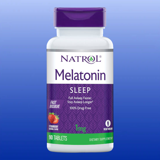 Melatonin 1 mg 90 Fast Dissolve Tablets-Sleep Support-Natrol-Castle Remedies