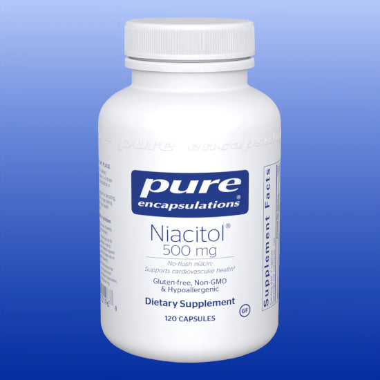 Niacitol 500 mg 120 Capsules-Vitamins and Minerals-Pure Encapsulations-Castle Remedies