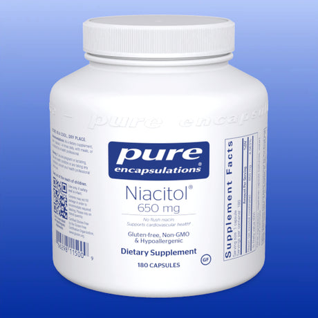 Niacitol 650 mg 180 Capsules-Vitamins and Minerals-Pure Encapsulations-Castle Remedies