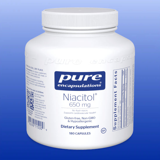 Niacitol 650 mg 180 Capsules-Vitamins and Minerals-Pure Encapsulations-Castle Remedies