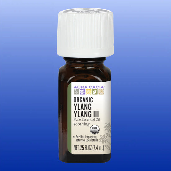 Ylang Ylang III Organic Essential Oil 0.25 Oz-Essential Oil-Aura Cacia-Castle Remedies