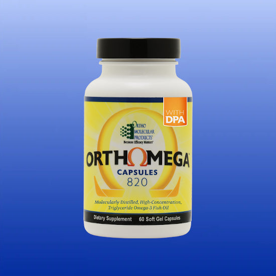 Orthomega 820 60 or 180 Softgels-Fish Oils/Essential Fatty Acids-Ortho Molecular-60 Softgels-Castle Remedies