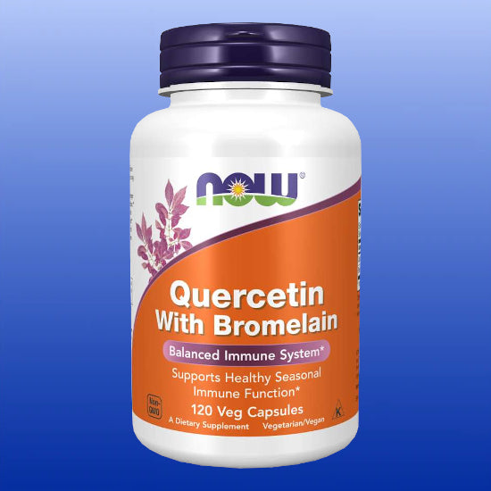 Quercetin with Bromelain 120 Veg Capsules-Immune Support-Now Products-Castle Remedies