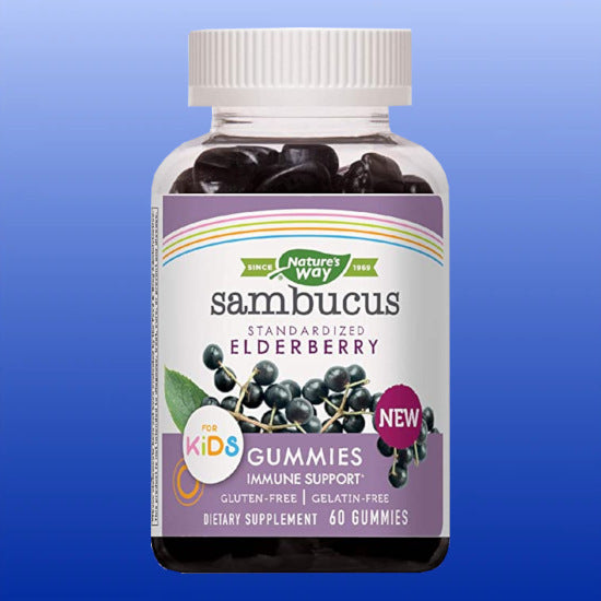 Sambucus Elderberry Gummies for Kids 60 Gummies-Infant & Children-Nature's Way-Castle Remedies