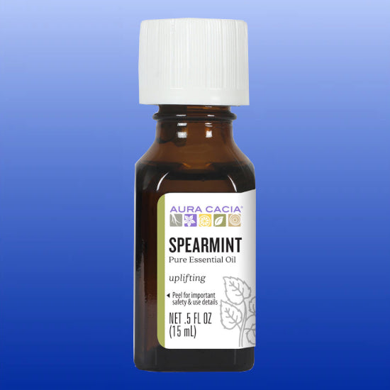 Spearmint Essential Oil 0.5 Oz-Essential Oil-Aura Cacia-Castle Remedies