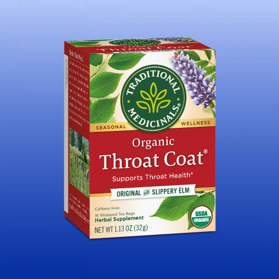Throat Coat Tea 16 Tea Bags-Respiratory Support-Traditional Medicinals-Castle Remedies