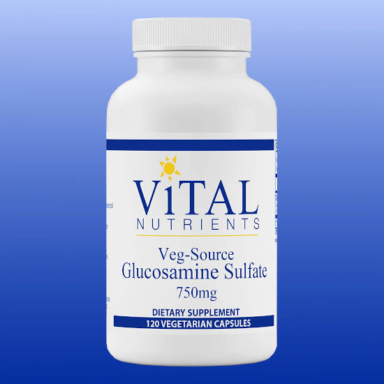 Glucosamine Sulfate Veg Source 120 Veg Capsules-Joint Health-Vital Nutrients-Castle Remedies