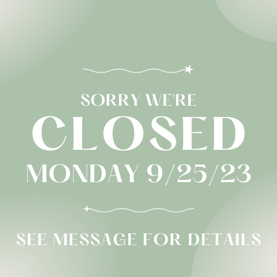 Closed 9/25/23