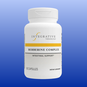 Bottle of Integrative Therapeutics Berberine Complex 90 vegetarian capsules for intestinal support and microbial balance