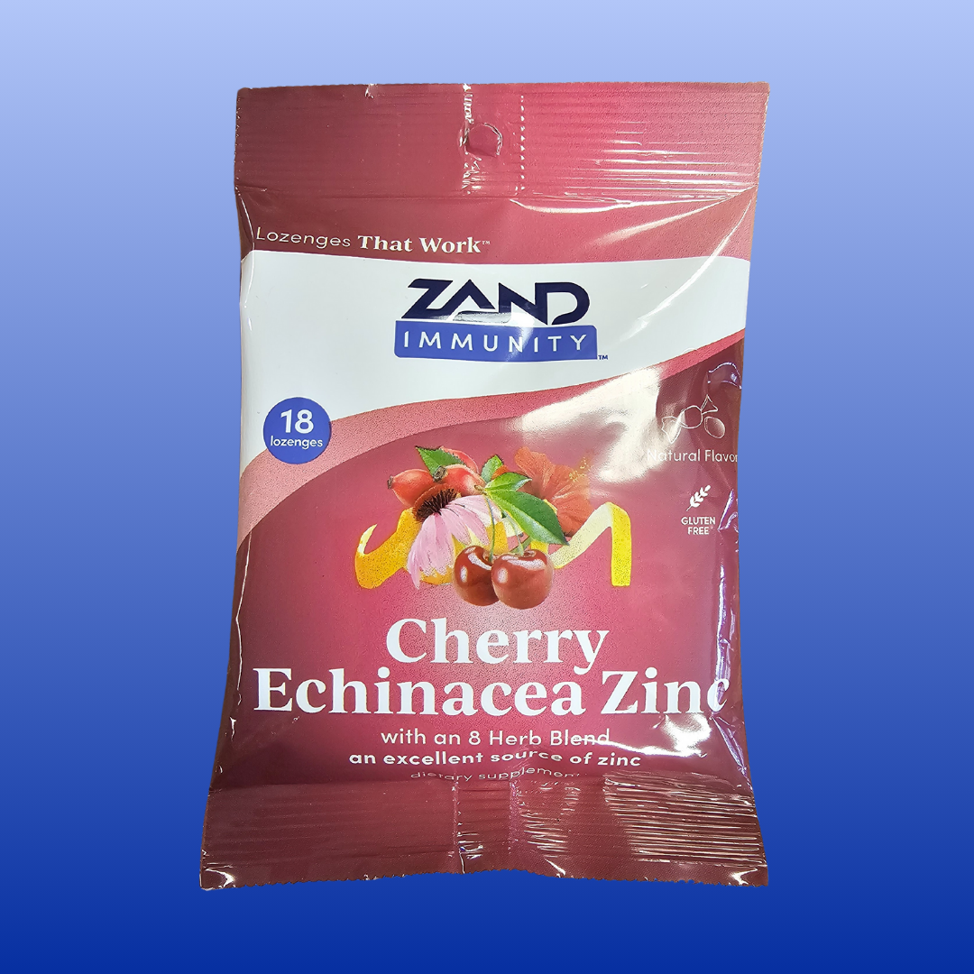 Echinacea Cherry Zinc Cough Drops 18 Lozenges