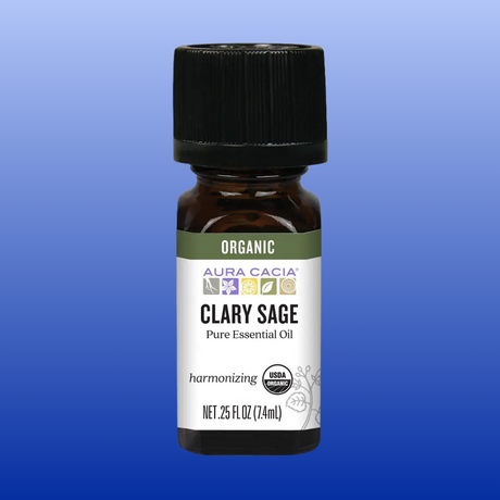 Clary Sage Essential Oil 0.25 Oz-Aromatherapy-Aura Cacia-Castle Remedies