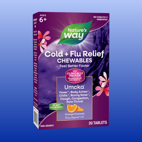 Umcka Cold + Flu Relief 20 Chewable Tablets-Homeopathy-Nature's Way-Castle Remedies