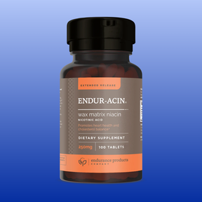 Endur-Acin 250 mg extended release niacin tablets, promotes heart health and cholesterol balance, 100 count bottle