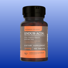 Endur-Acin 500 mg 100 tablets extended-release niacin supplement for heart health and cholesterol balance
