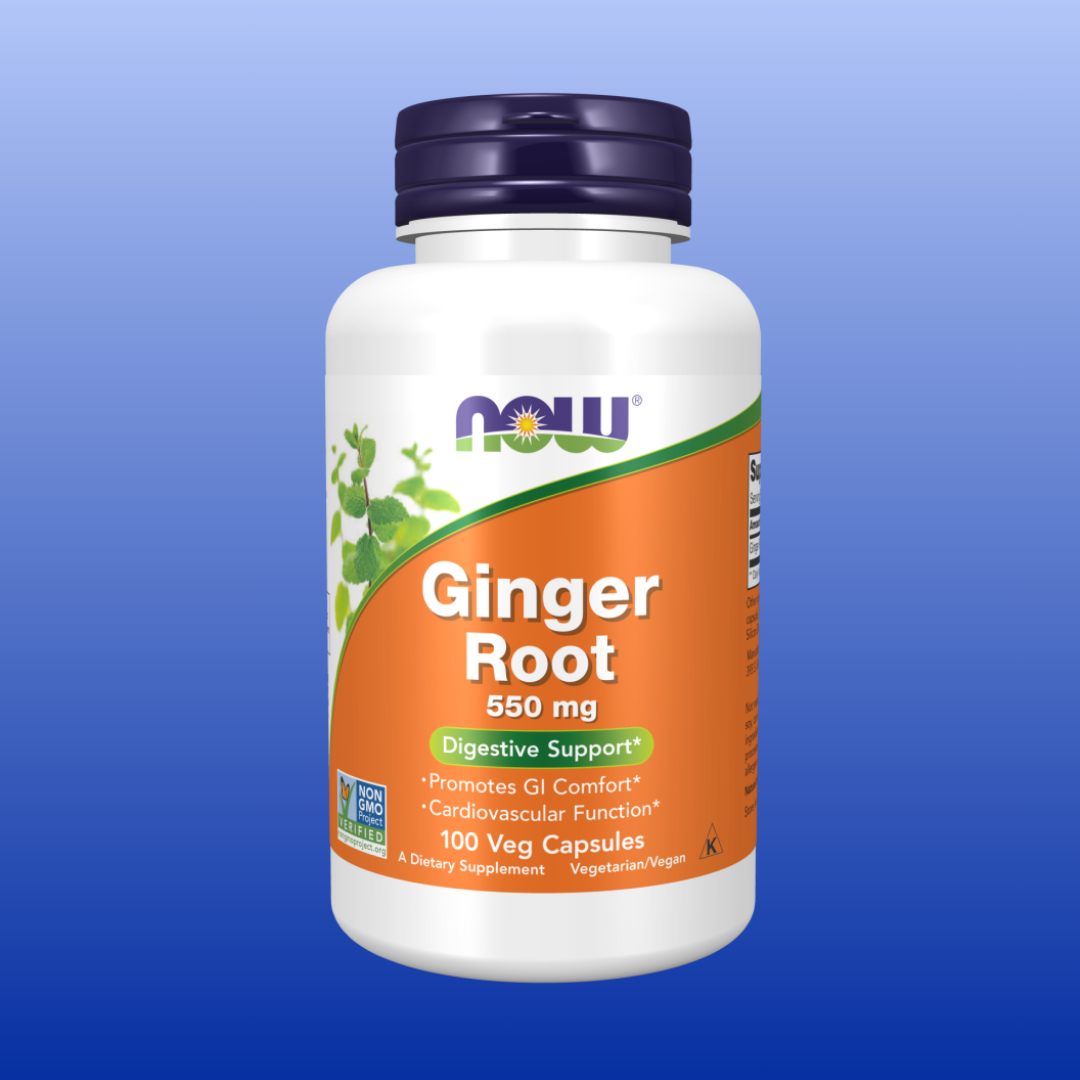 Ginger Root 100 Vegetable Capsules | Now – Castle Remedies