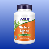 Ginkgo Biloba Extract 60 or 240 Veg Capsules