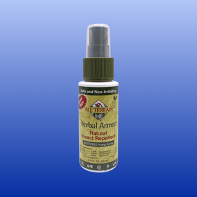 Herbal Armor natural insect repellent spray bottle, DEET-free, safe and non-irritating, 2 oz pump spray for bug protection