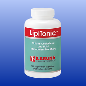 LipiTonic 180 vegetable capsules by Karuna for natural cholesterol and lipid metabolism support dietary supplement