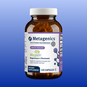 Metagenics Magtein Magnesium L-Threonate 120 capsules dietary supplement for cognitive health and memory support