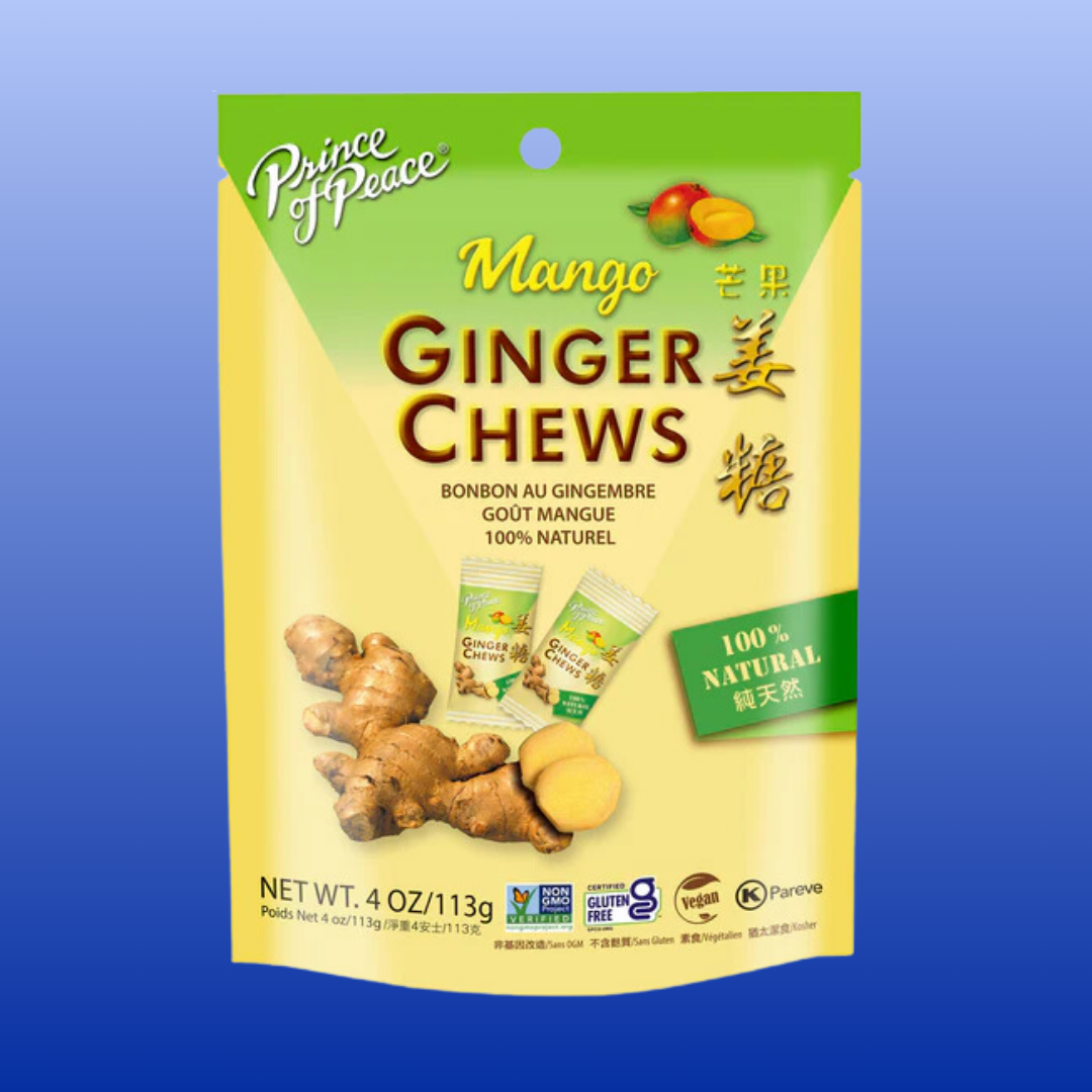 Ginger Chews Mango 4 Oz