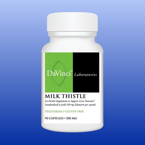 DaVinci Milk Thistle Extract 90 Capsules 300 mg vegetarian gluten free herbal supplement for liver support