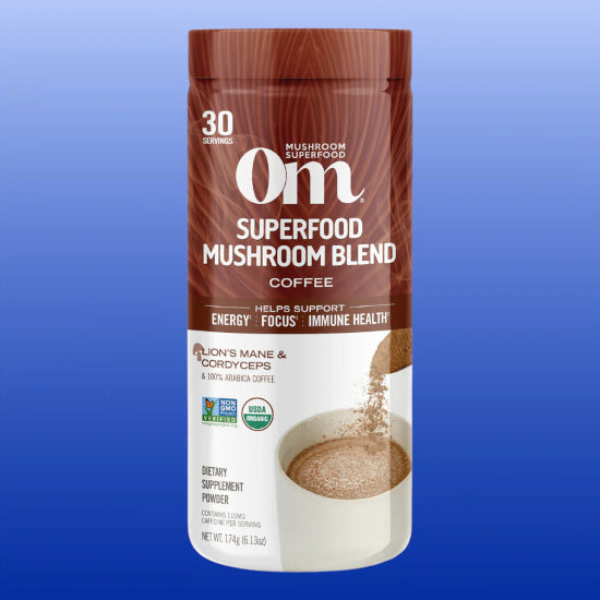 Mushroom Coffee Blend 6.24 Oz-Single Herbs-Om-Castle Remedies