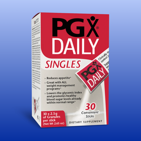 PGX Daily Singles 30 packets dietary supplement for appetite control and healthy blood sugar support