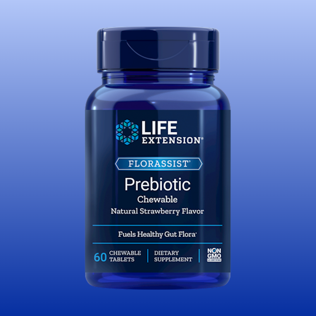 Prebiotic Chewable FLORASSIST 60 Tablets-Nutritional Supplement-Life Extension-Castle Remedies