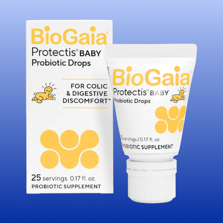 BioGaia Protectis Baby Probiotic Drops for colic and digestive discomfort, 25 servings, infant probiotic supplement.