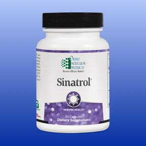 Sinatrol dietary supplement bottle with 60 capsules supporting sinus health and immune balance for sinus infection relief