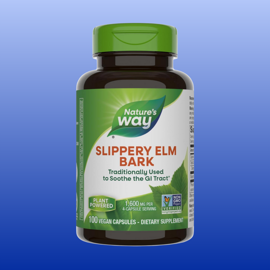 Slippery Elm Bark 100 Capsules-Nutritional Supplement-Nature's Way-Castle Remedies