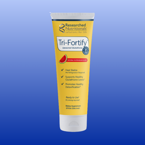 Tri-Fortify Liposomal Glutathione Watermelon flavor dietary supplement tube with health benefits and heat stable formula
