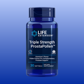 Life Extension Triple Strength ProstaPollen 30 softgels dietary supplement for prostate health and urination support