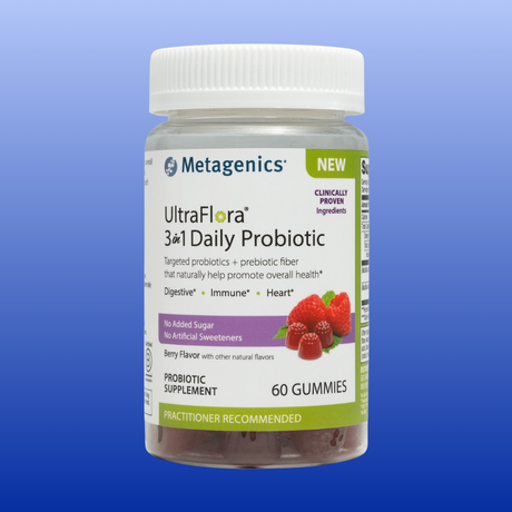 UltraFlora 3 in 1 Daily Probiotic 60 Gummies-Metagenics-Castle Remedies