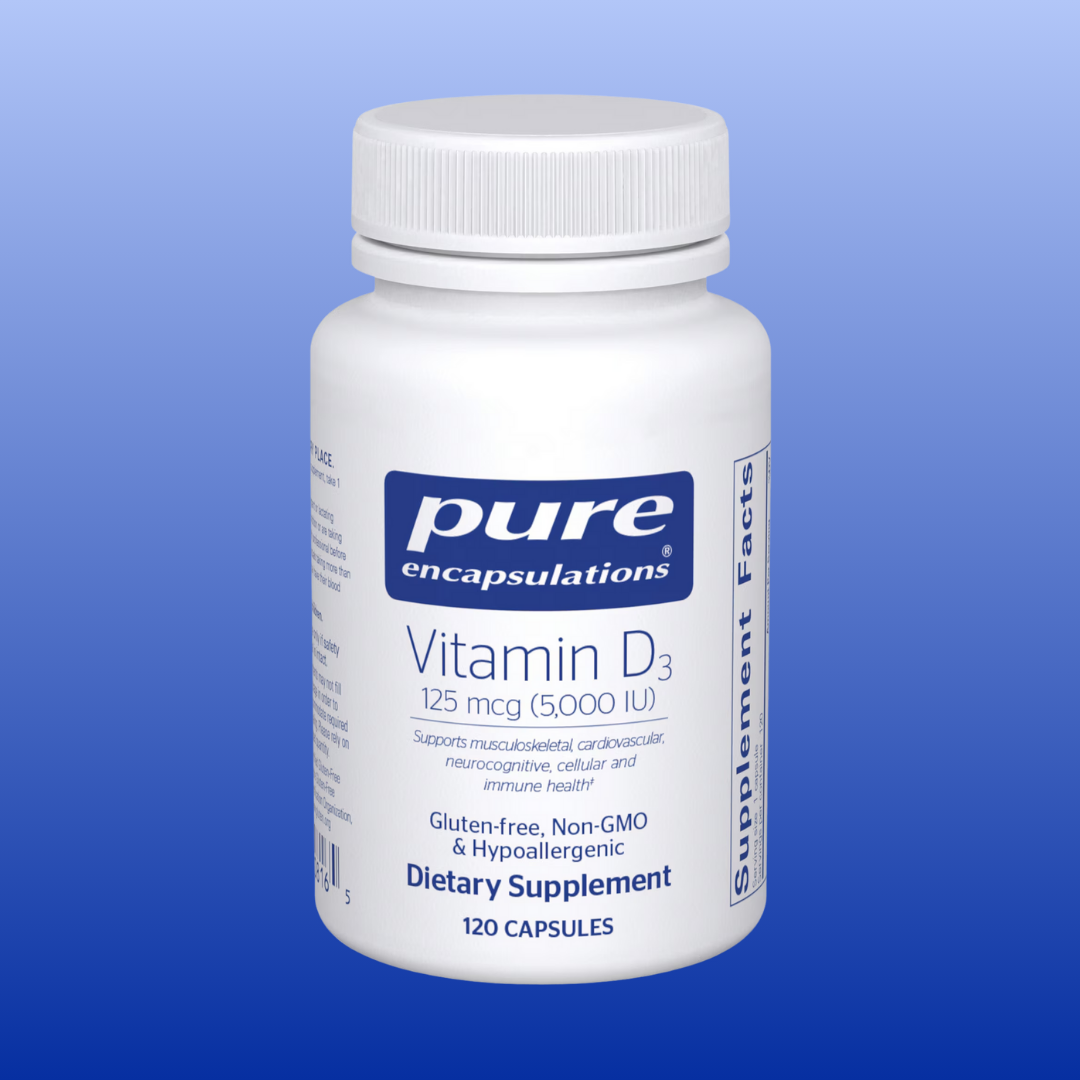 Vitamin D3 5,000 IU 60 or 120 Capsules