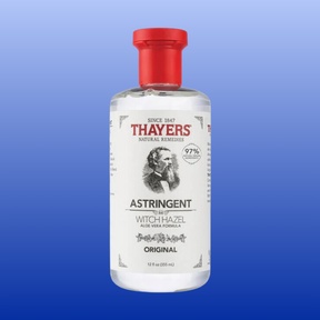 Thayers Witch Hazel with Aloe Vera 12 oz bottle, natural astringent toner, alcohol-free, original formula for skin care