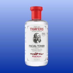 Thayers Witch Hazel Rose Petal Facial Toner 12 oz with aloe vera, alcohol-free formula for soothing hydration and glowing skin
