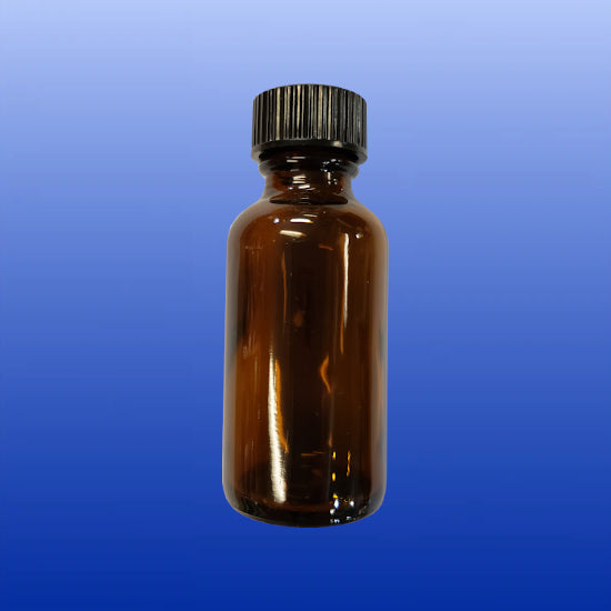 Amber Glass Bottle with Lid 1 Oz-Bottles and Jars-Starwest Botanicals-Castle Remedies