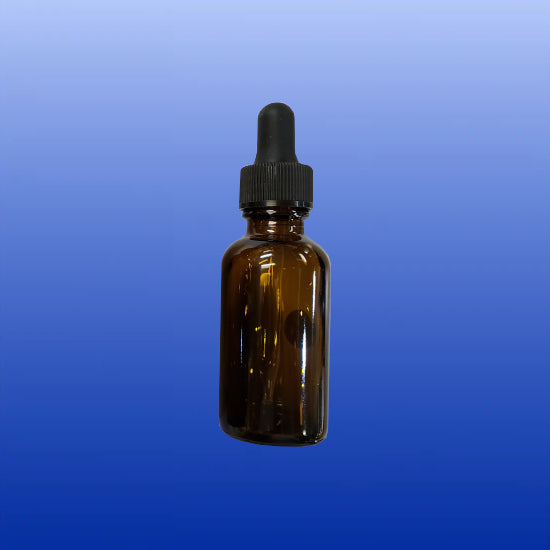 Amber Glass Bottle with Dropper 1, 2 or 4 Oz-Bottles and Jars-Starwest Botanicals-1 Oz-Castle Remedies