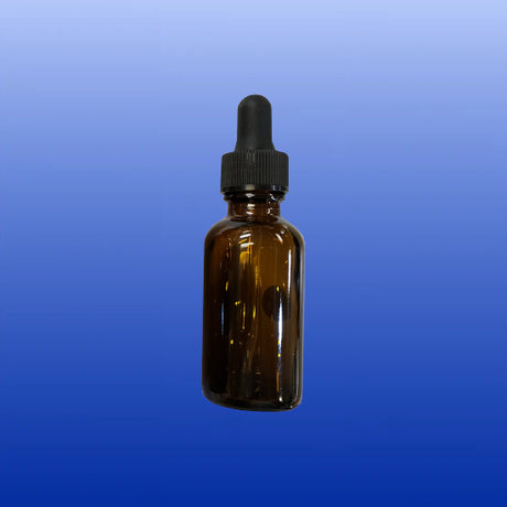 Amber Glass Bottle with Dropper 1, 2 or 4 Oz-Bottles and Jars-Starwest Botanicals-1 Oz-Castle Remedies