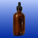 Amber Glass Bottle with Dropper 1, 2 or 4 Oz-Bottles and Jars-Starwest Botanicals-4 Oz-Castle Remedies